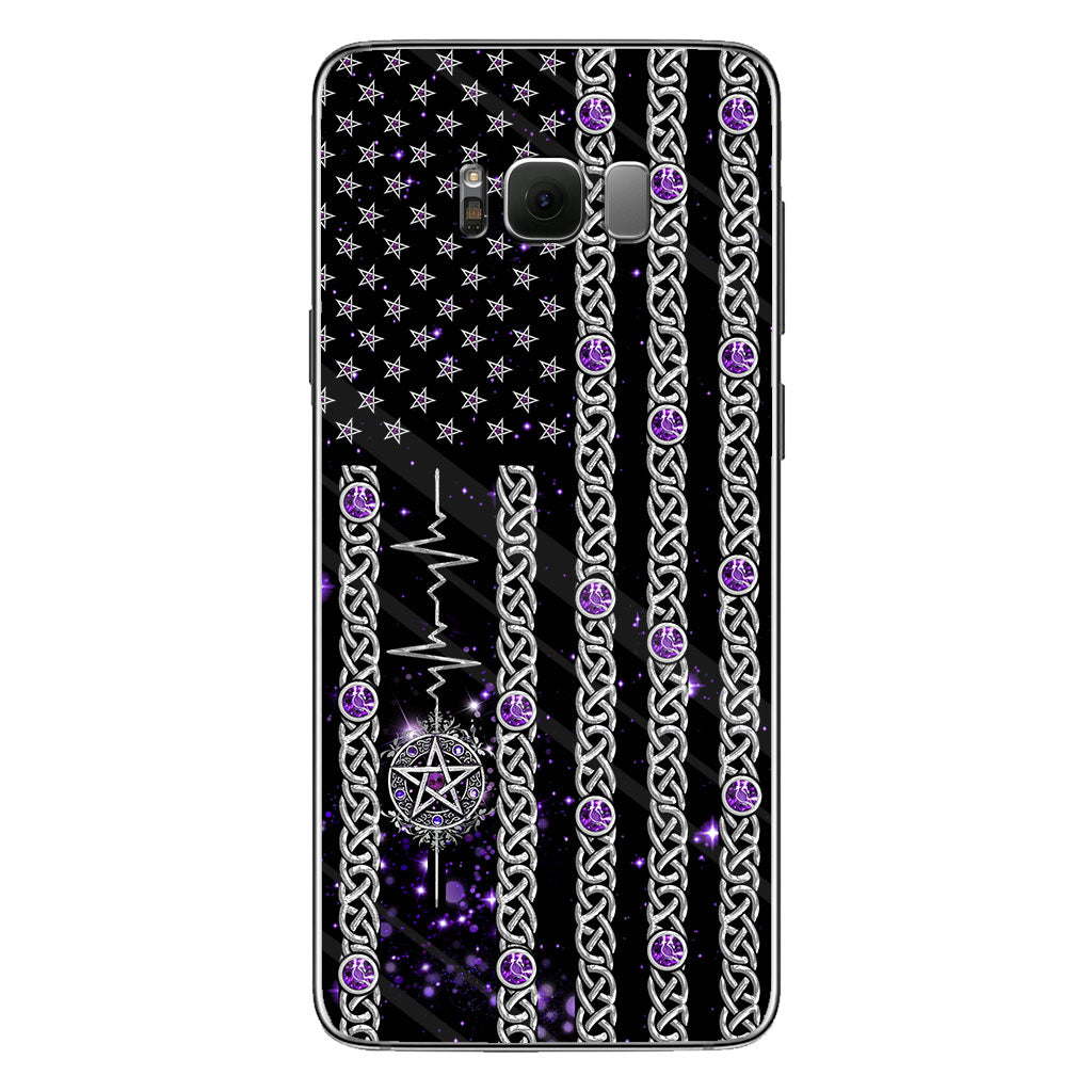 Witch Vibes Purple Pentagram Personalized Phone Case