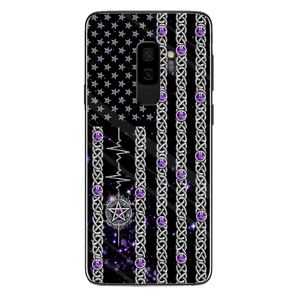 Witch Vibes Purple Pentagram Personalized Phone Case