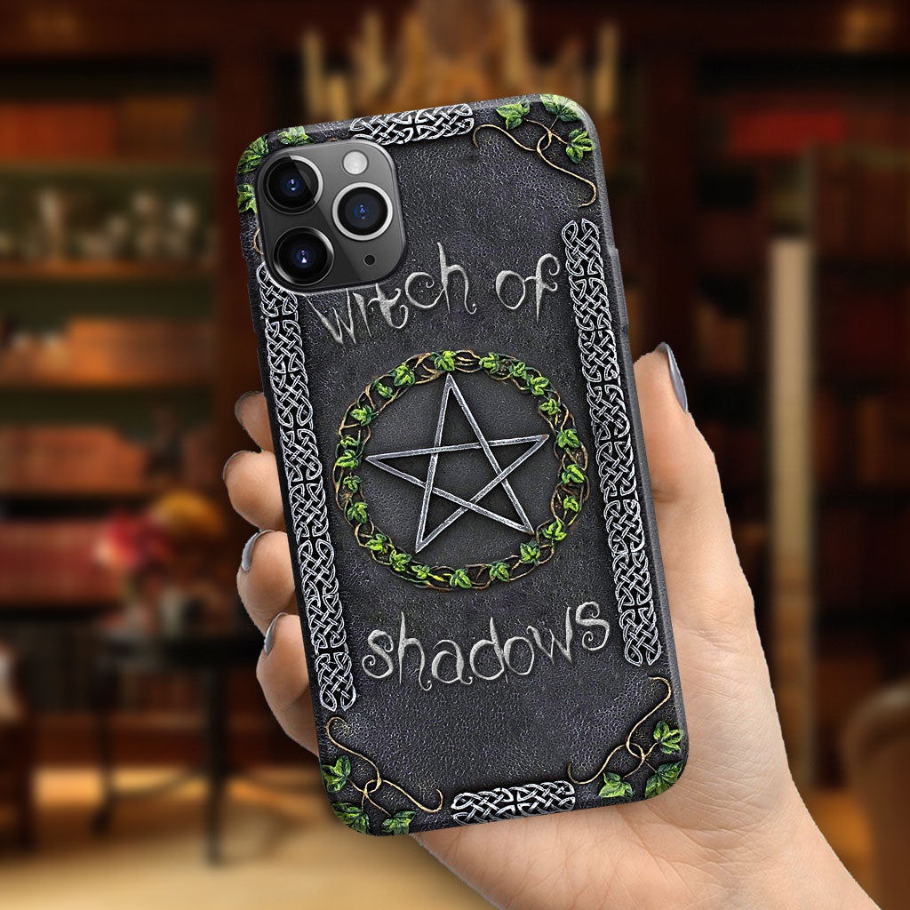 Witch Of Shadows Personalized Leather 3D Printed Phone Case