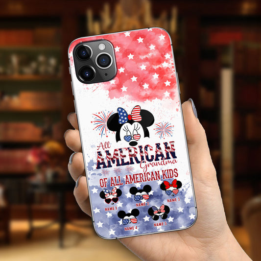 All American Grandma - Personalized Independence Day Phone Case