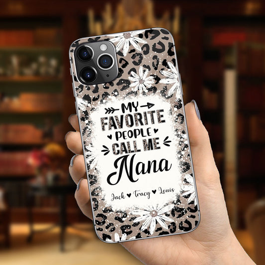 Daisy Leopard Grandma - Personalized Mother's Day Grandma Phone Case