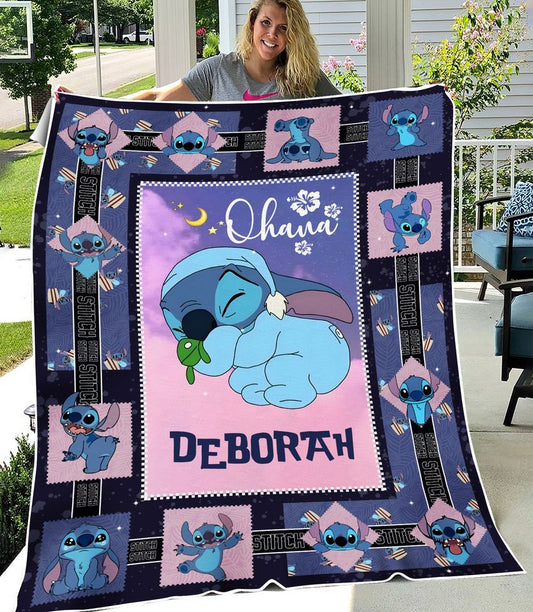 Love Ohana Personalized Ohana Quilt 0224