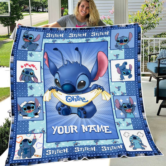 Love Ohana Personalized Ohana Quilt 0224