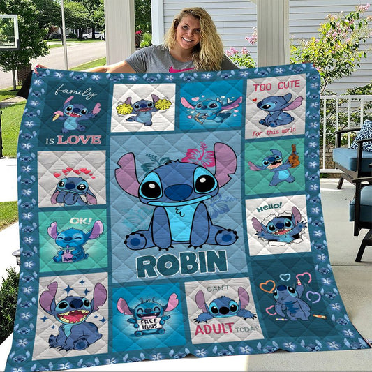 Love Ohana Personalized Ohana Quilt 0224