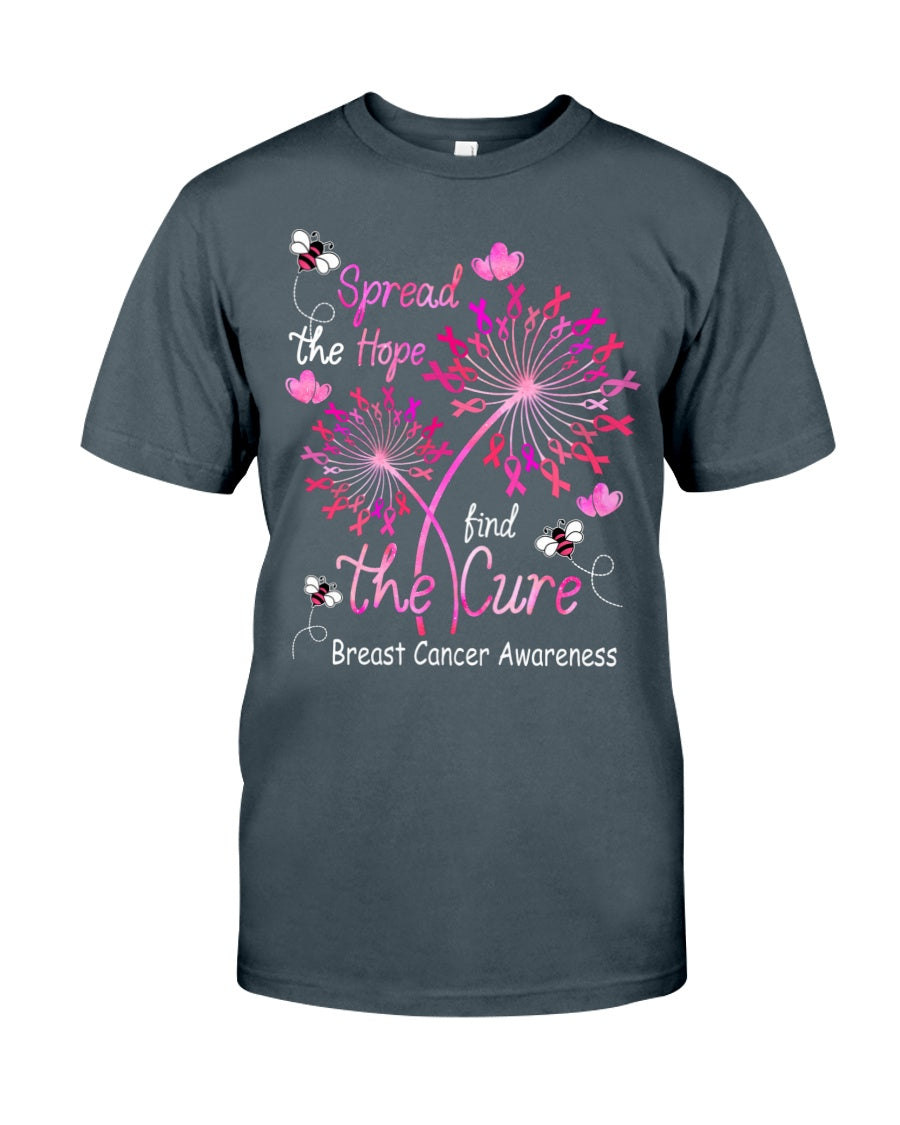 Spread The Hope Find The Cure - Breast Cancer Awareness T-shirt and Hoodie 0822
