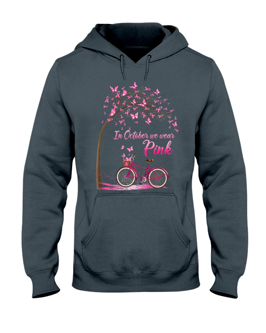 In October We wear Pink - Breast Cancer Awareness T-shirt and Hoodie 0822
