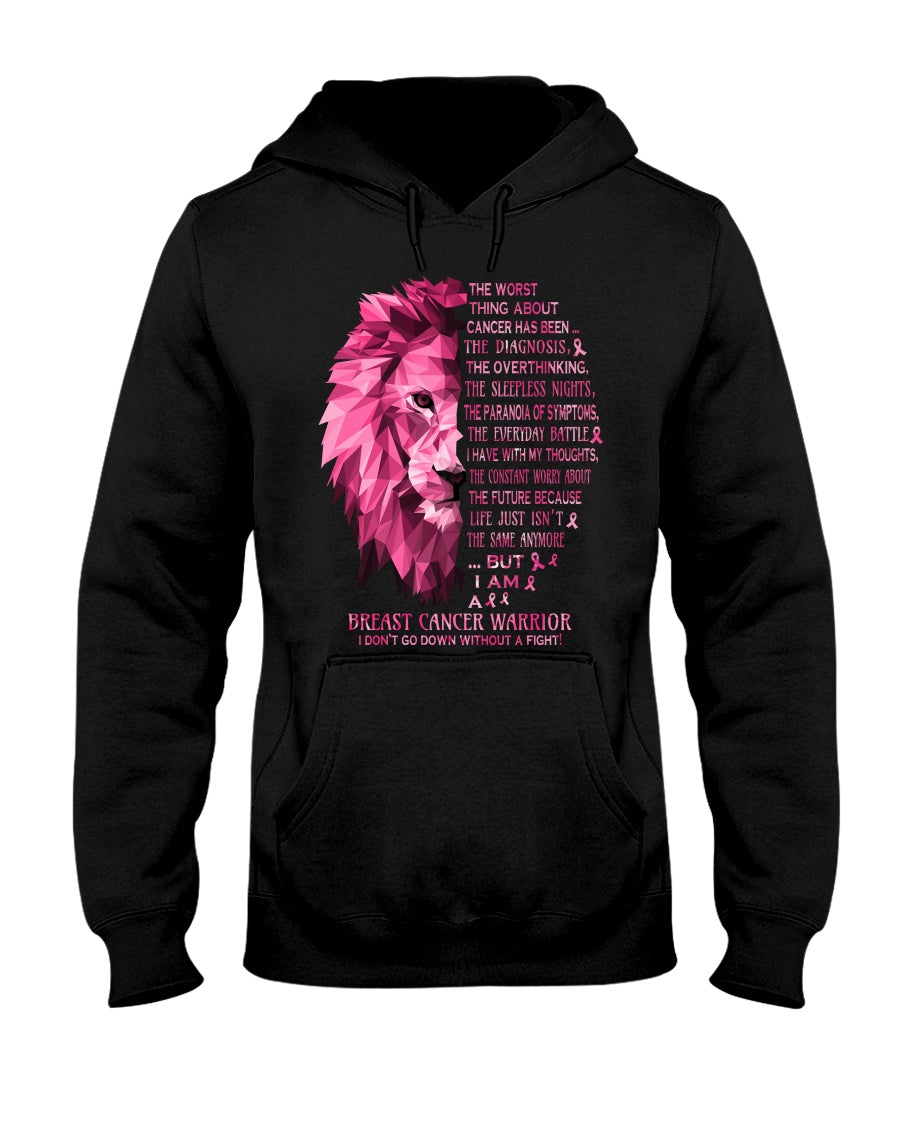 Lion Breast Cancer Warrior - Breast Cancer Awareness T-shirt and Hoodie 0822