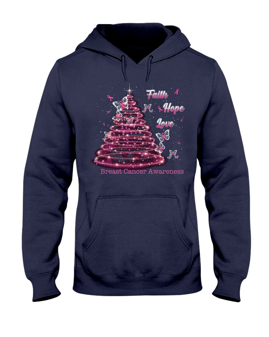 Faith Hope Love - Breast Cancer Awareness T-shirt and Hoodie 0822