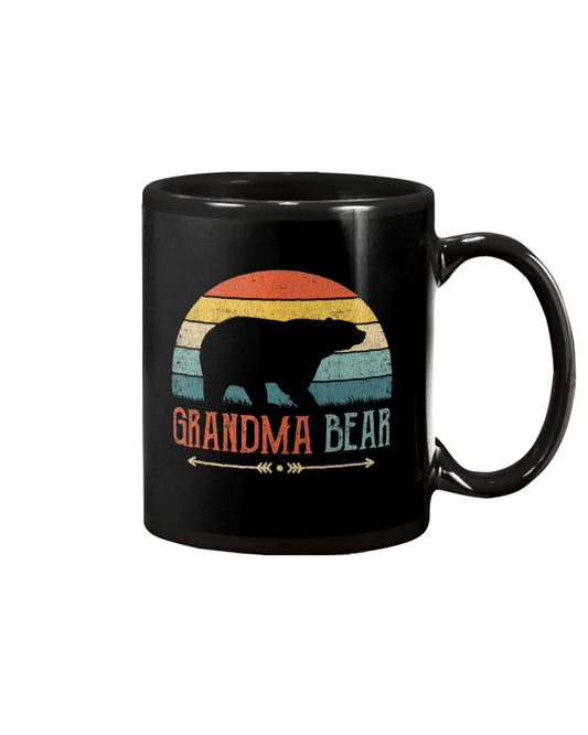 Grandma Bear Vintage Retro Granny Grandmother - Grandma Mug 0921