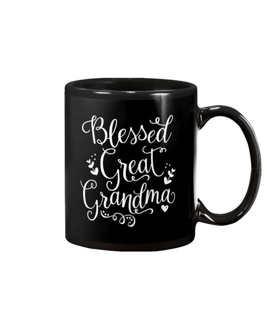 Cute Blessed Great Grandma Grandmother Gift - Grandma Mug 0921