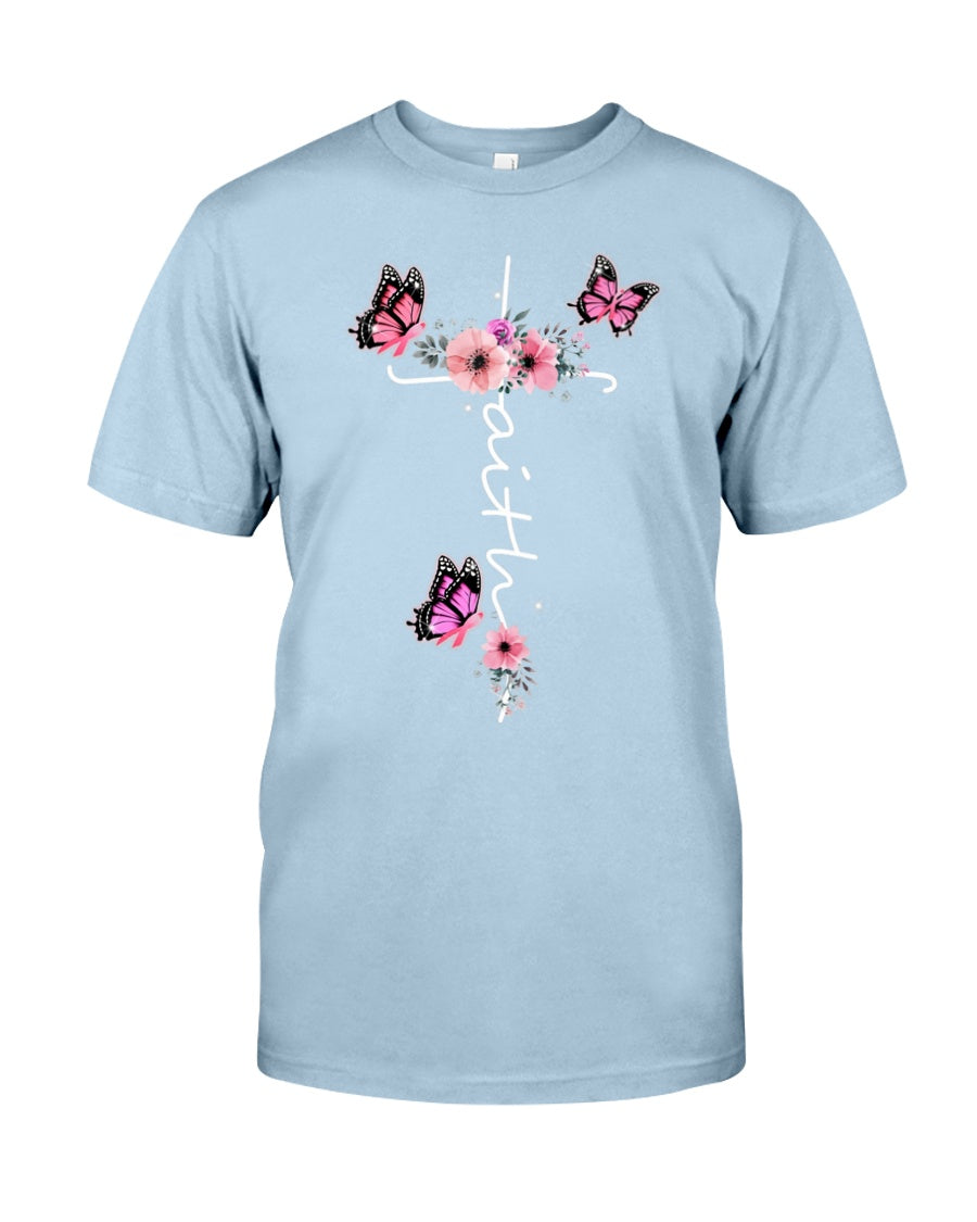 Faith - Breast Cancer Awareness T-shirt and Hoodie 0822