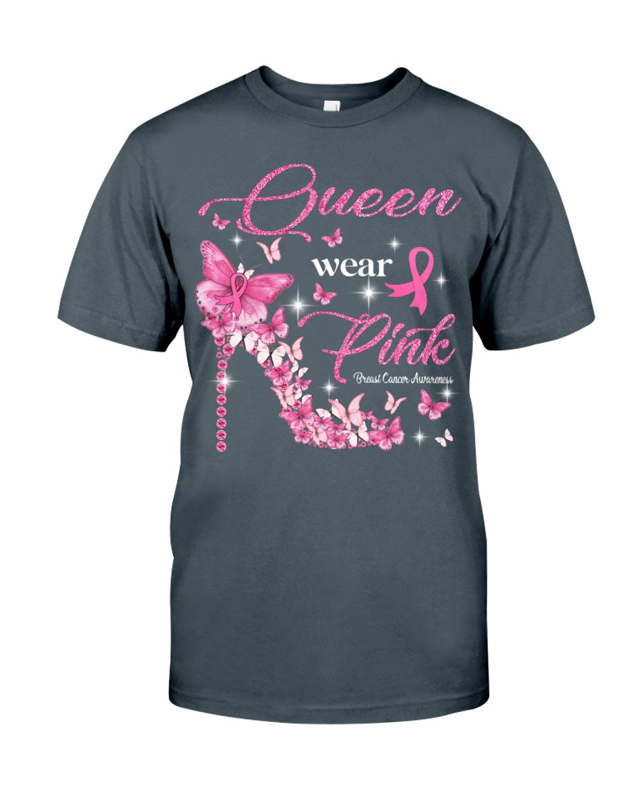Queen Wear Pink - Breast Cancer Awareness T-shirt and Hoodie 0822
