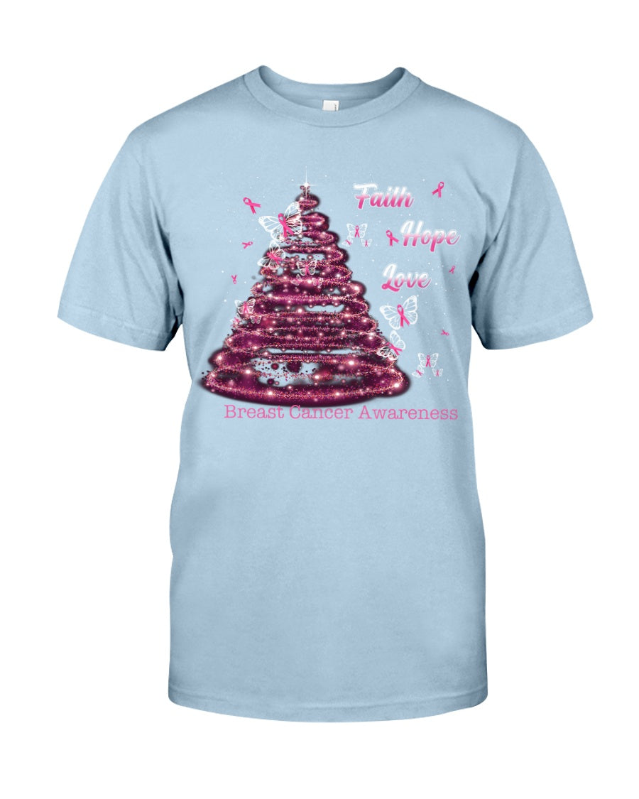 Faith Hope Love - Breast Cancer Awareness T-shirt and Hoodie 0822