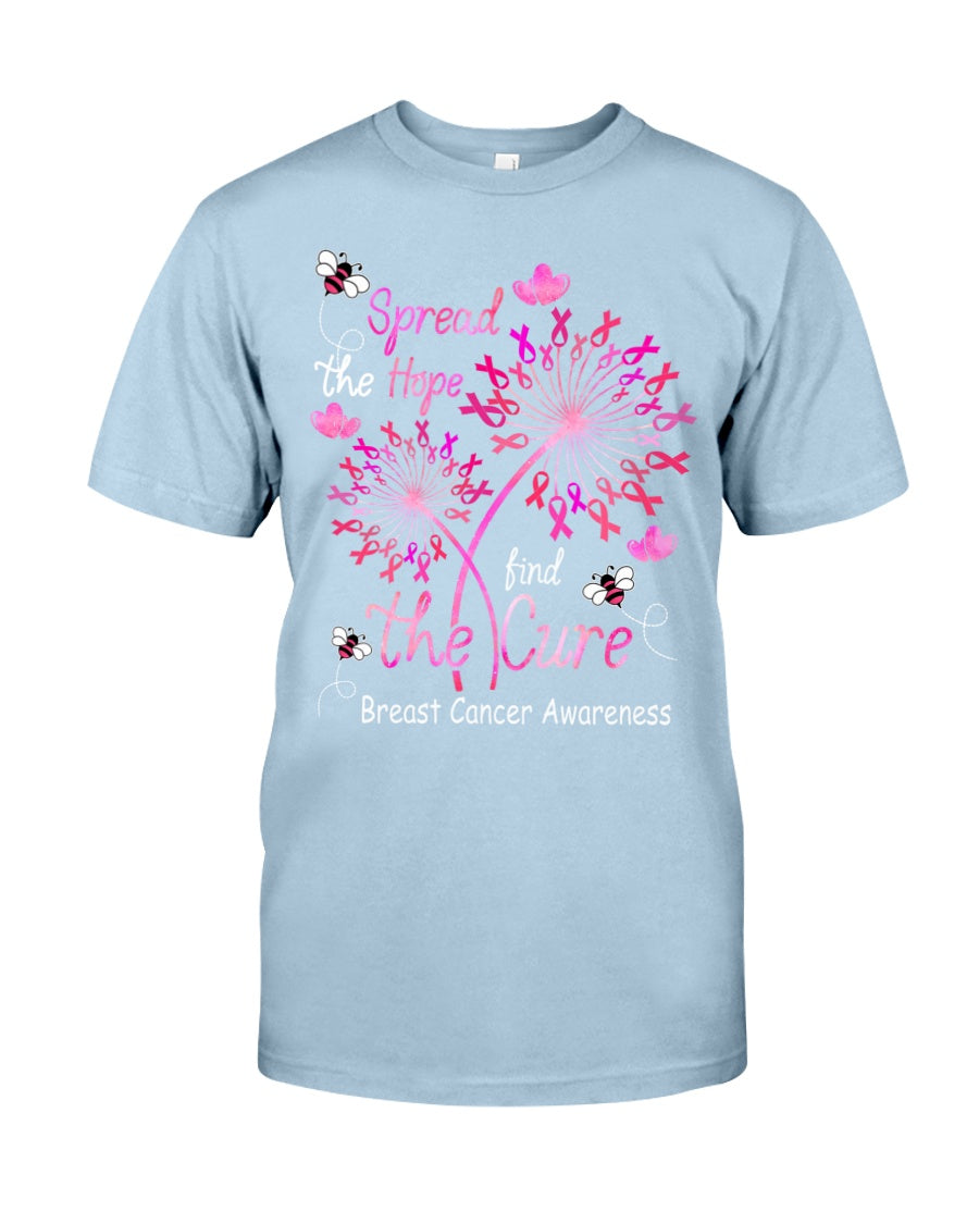 Spread The Hope Find The Cure - Breast Cancer Awareness T-shirt and Hoodie 0822