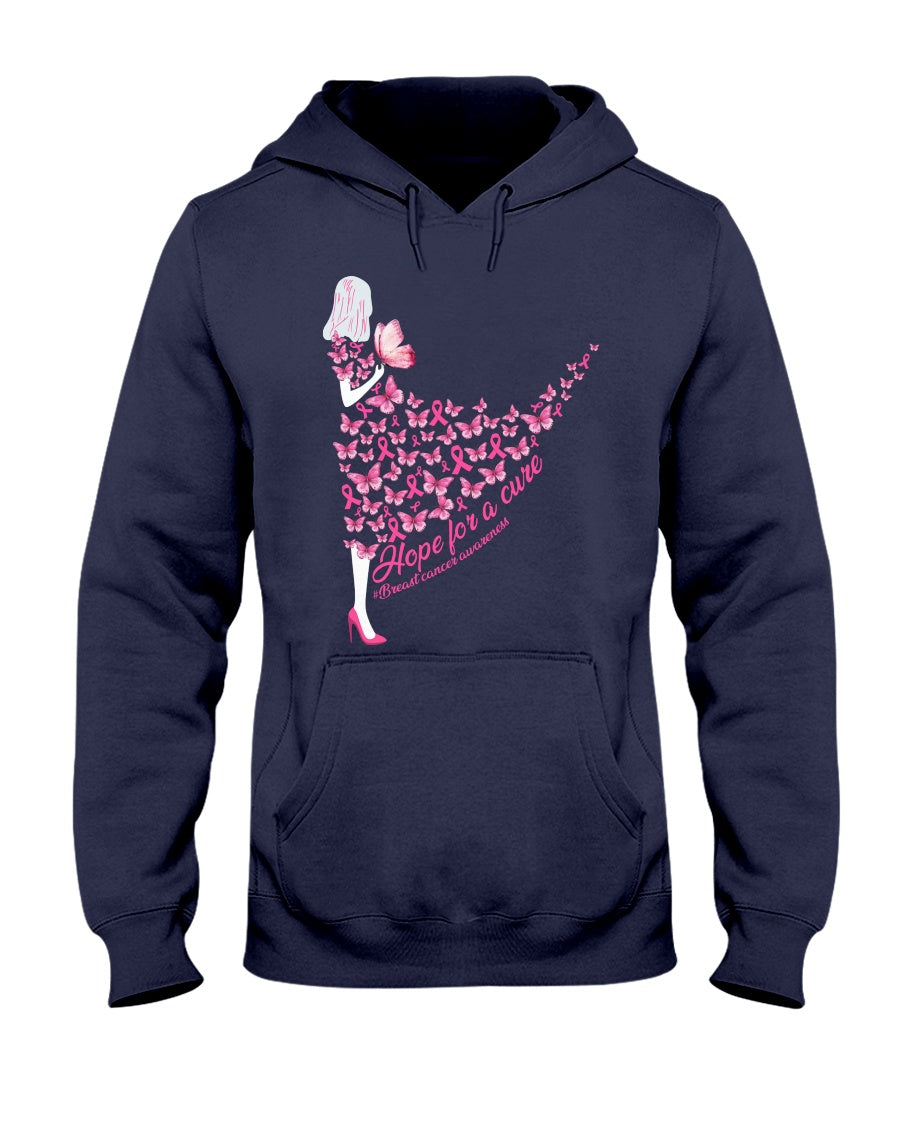 Hope For A Cure - Breast Cancer Awareness T-shirt and Hoodie 0822