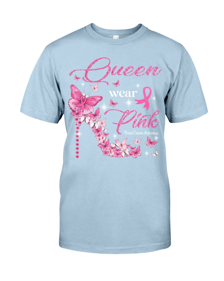 Queen Wear Pink - Breast Cancer Awareness T-shirt and Hoodie 0822