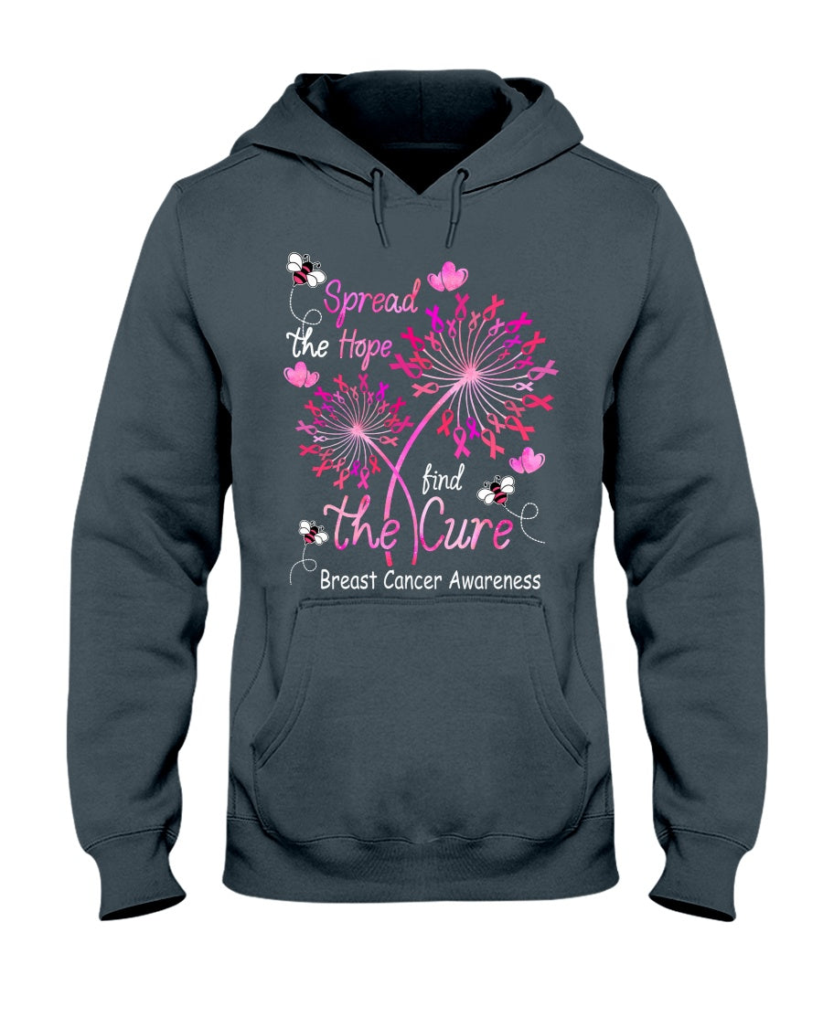 Spread The Hope Find The Cure - Breast Cancer Awareness T-shirt and Hoodie 0822