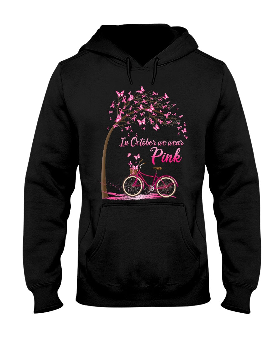 In October We wear Pink - Breast Cancer Awareness T-shirt and Hoodie 0822