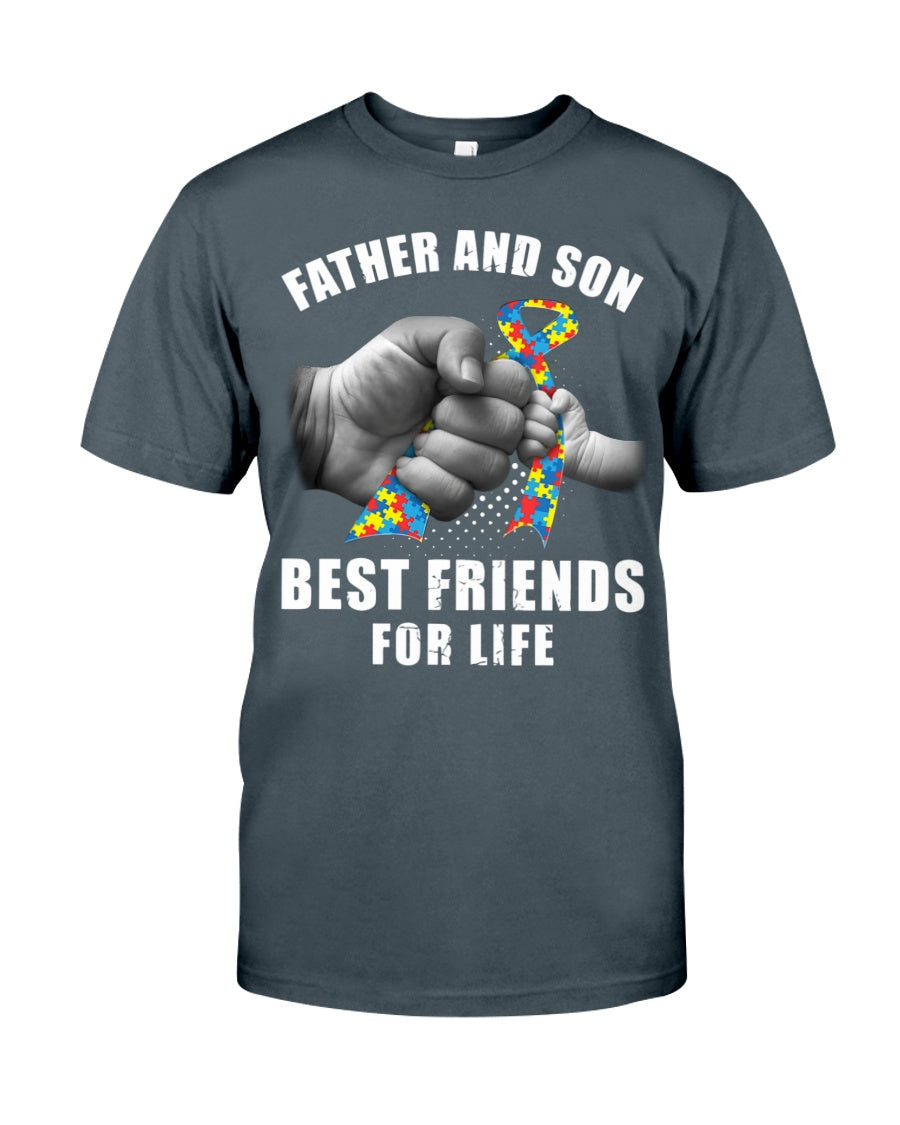 Father And Son Best Friends For Life - Autism Awareness T-shirt and Hoodie 0921