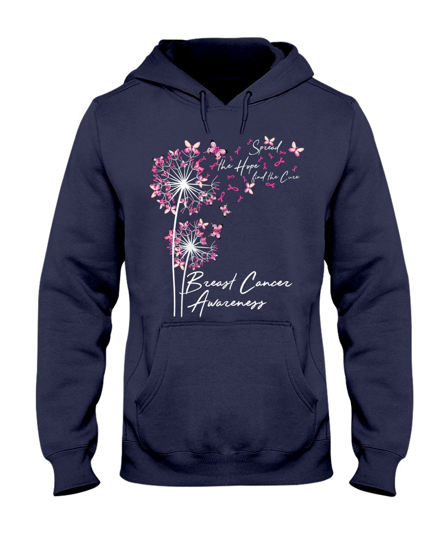 Spread The Hope Find The Cure - Breast Cancer Awareness T-shirt and Hoodie 0822