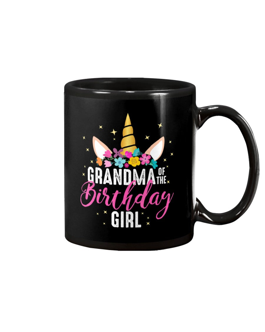 Grandma Of The Birthday Girl Grandma Gift Unicorn - Grandma Mug 0921