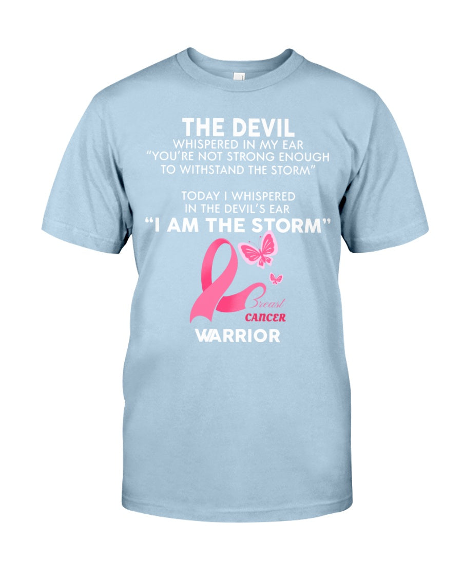 I Am The Storm Breast Cancer Warrior - Breast Cancer Awareness T-shirt and Hoodie 0822