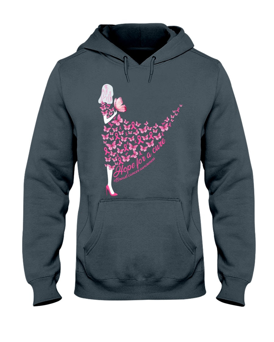 Hope For A Cure - Breast Cancer Awareness T-shirt and Hoodie 0822
