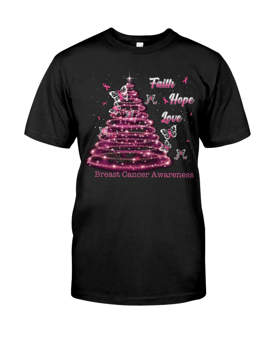 Faith Hope Love - Breast Cancer Awareness T-shirt and Hoodie 0822