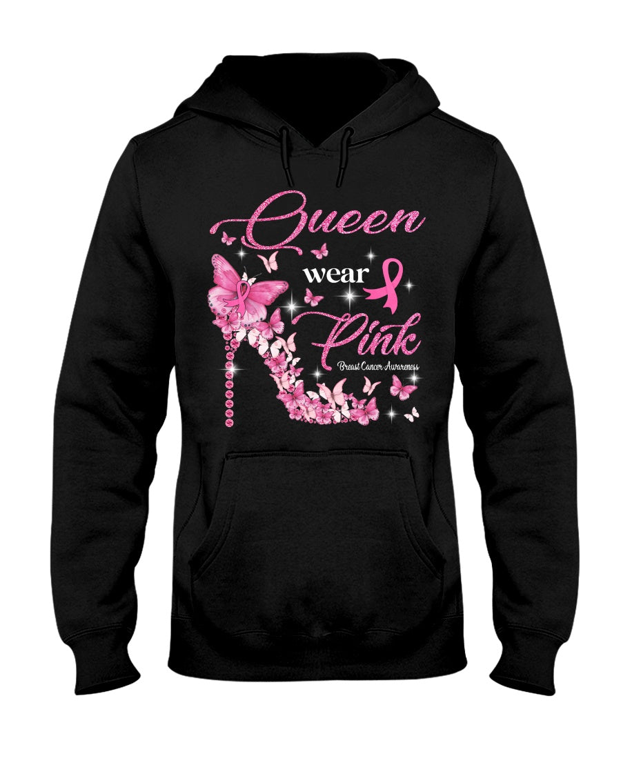 Queen Wear Pink - Breast Cancer Awareness T-shirt and Hoodie 0822