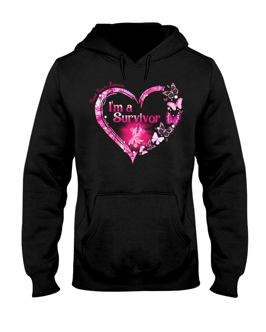 I'm A Survivor - Breast Cancer Awareness T-shirt and Hoodie 0822