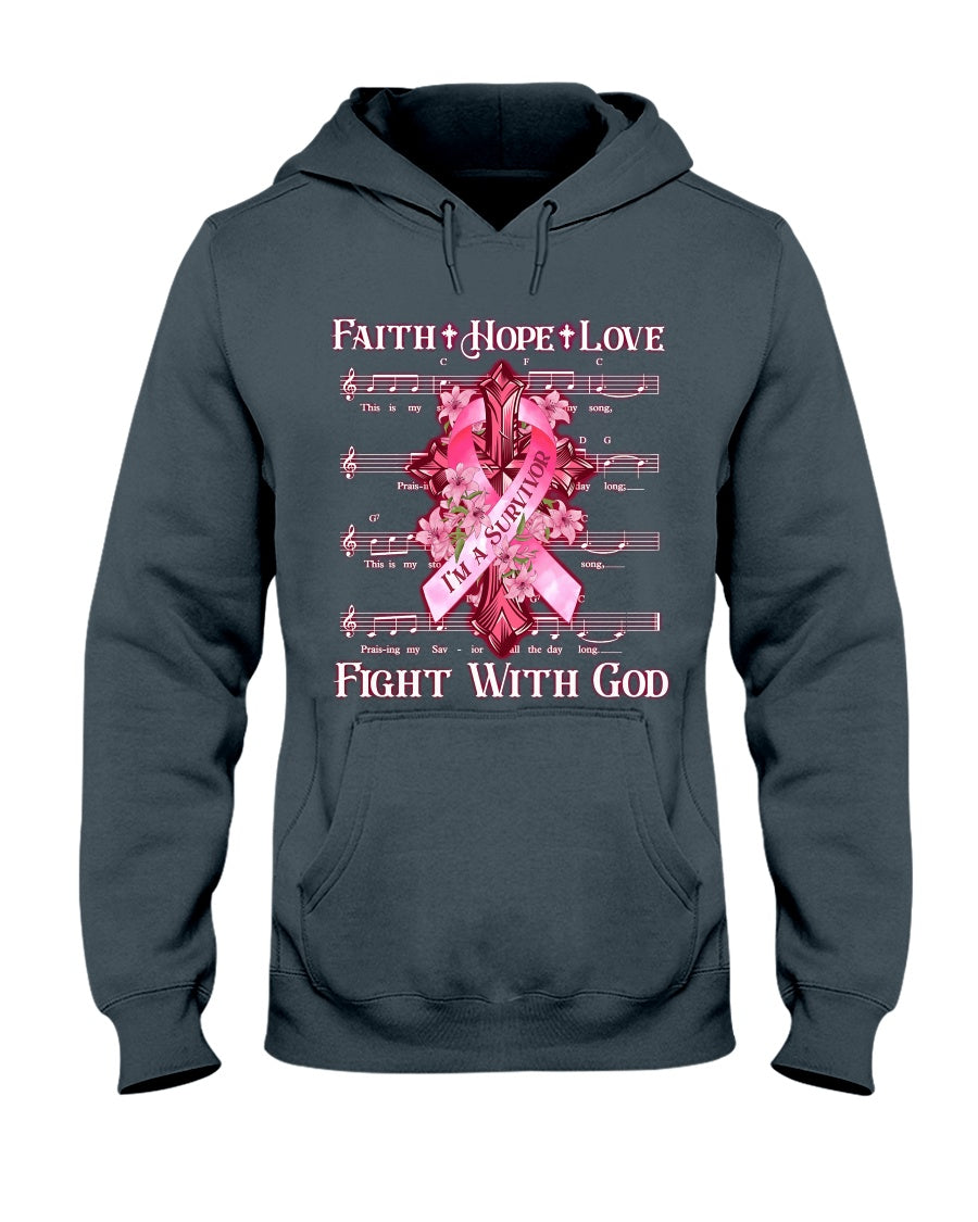 Faith Hope Love - Breast Cancer Awareness T-shirt and Hoodie 0822