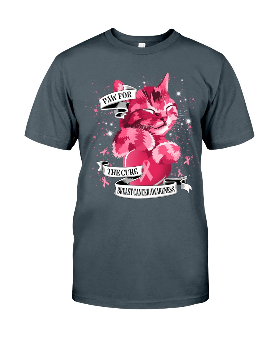 Paw For The Cure - Breast Cancer Awareness T-shirt and Hoodie 0822