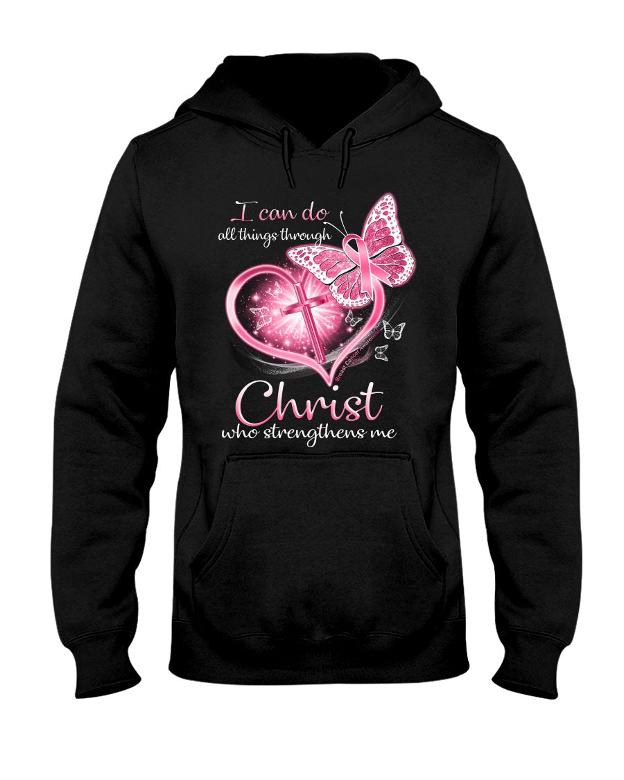 Breast Cancer Awareness I Can Do All Things Through Christ - Breast Cancer Awareness T-shirt and Hoodie 0822