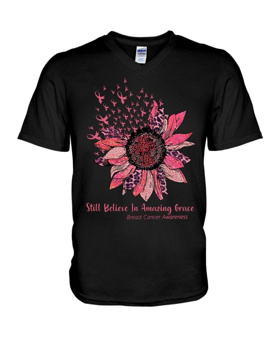 Still Believe In Amazing Grace - Breast Cancer Awareness T-shirt and Hoodie 0822