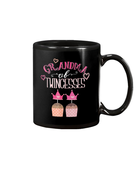 Grandma Of Twin Girls Twincesses Gift - Grandma Mug 0921