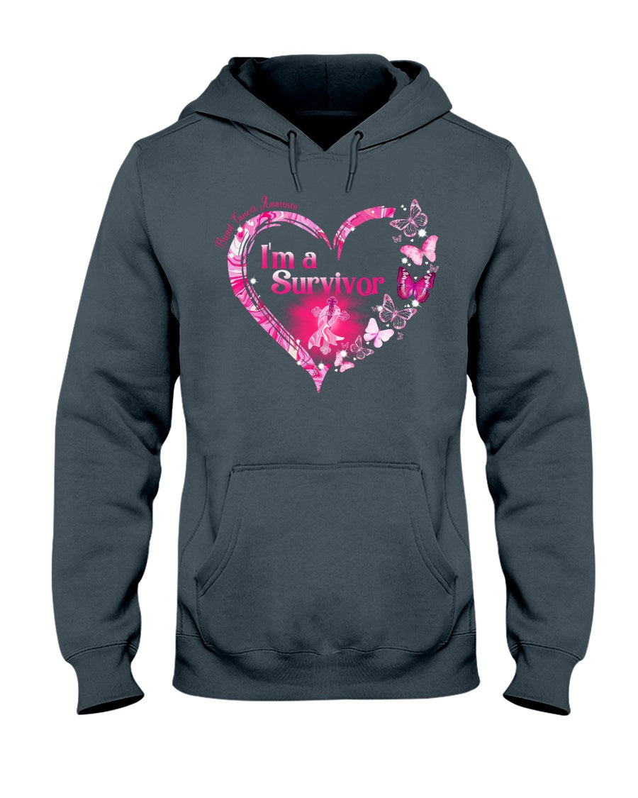 I'm A Survivor - Breast Cancer Awareness T-shirt and Hoodie 0822
