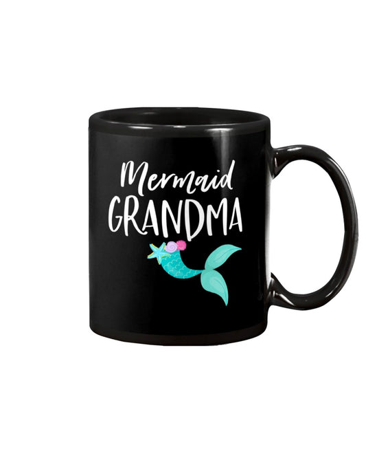 Girl Birthday Party Outfit Grandpa Mermaid Grandma - Grandma Mug 0921