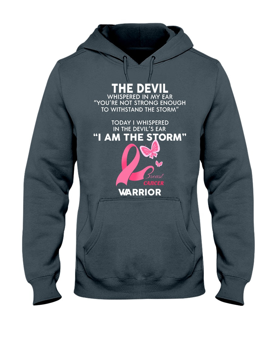 I Am The Storm Breast Cancer Warrior - Breast Cancer Awareness T-shirt and Hoodie 0822