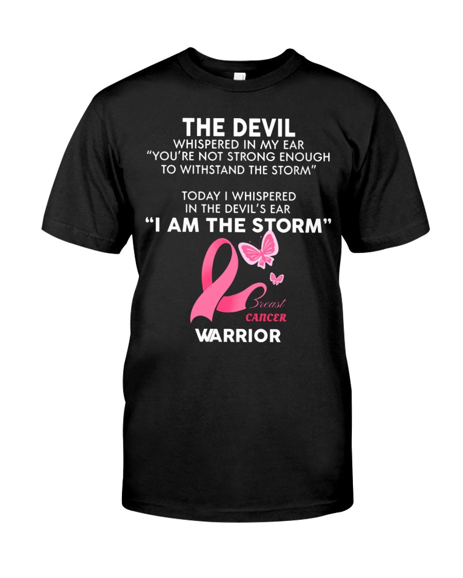 I Am The Storm Breast Cancer Warrior - Breast Cancer Awareness T-shirt and Hoodie 0822
