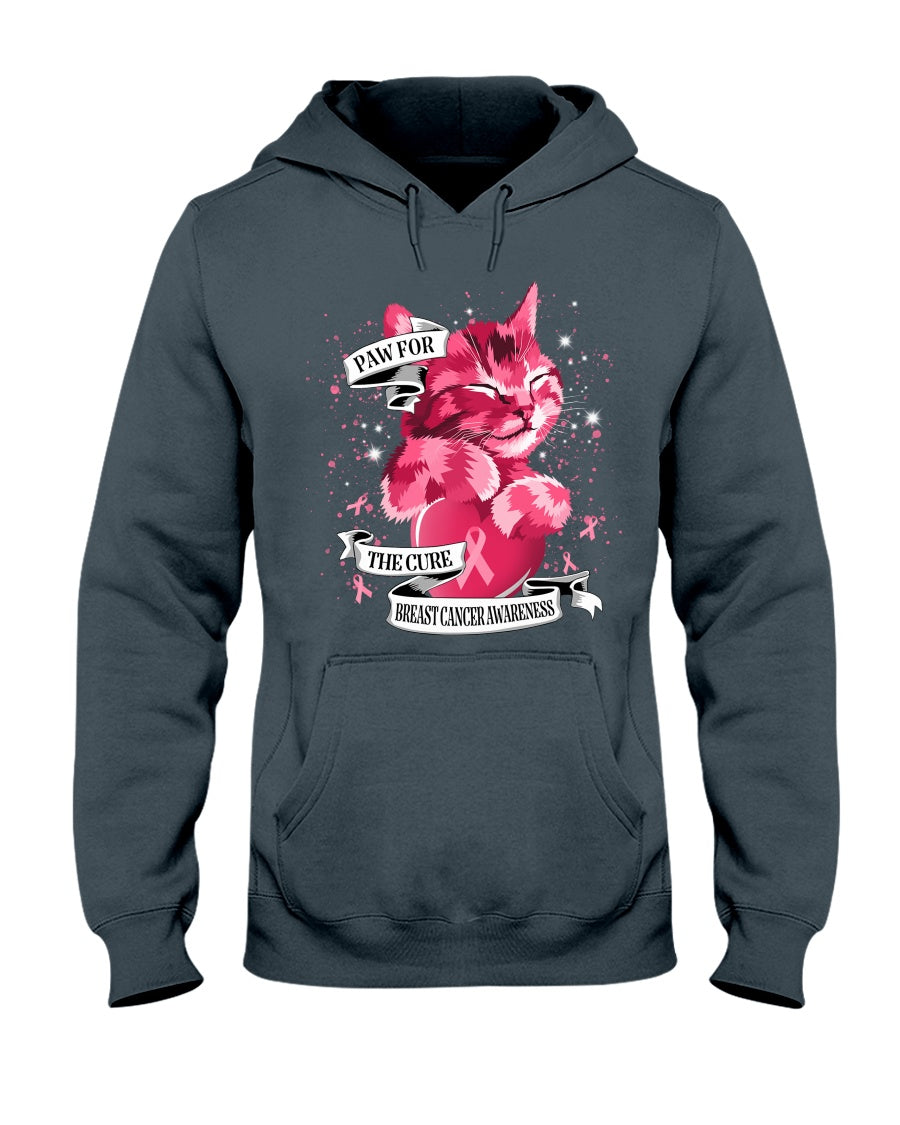 Paw For The Cure - Breast Cancer Awareness T-shirt and Hoodie 0822