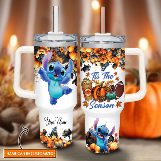 Tis' The Season Personalized Ohana Tumbler With Handle 0224