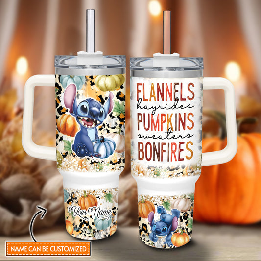 Tis' The Season Personalized Ohana Tumbler With Handle 0224