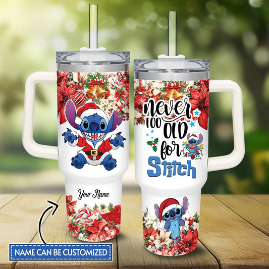 Never Too Old Personalized Ohana Tumbler With Handle 0224