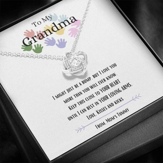 To My Grandma I Love You New Grandma Gift Gifts For Expectant Grandmother - Grandma Love Knot Necklace 0921