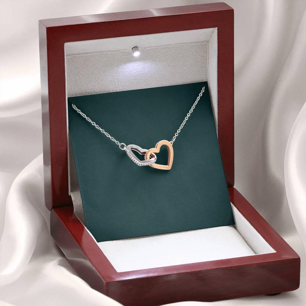 To My Grandma To Be Pregnancy Gift For Grandma From Baby Bump - Grandma Two Hearts Necklace 0921