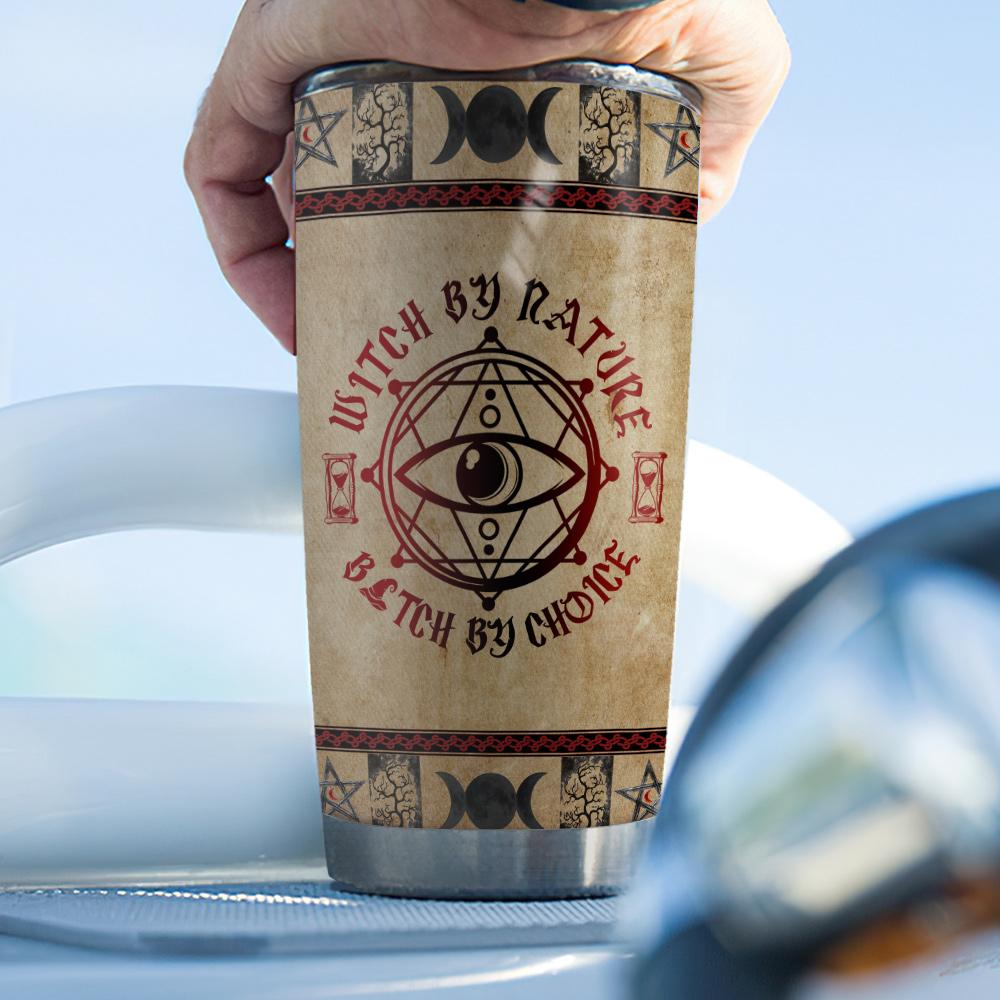 Vintage Sexy Witch By Nature - Witch Tumbler 0822