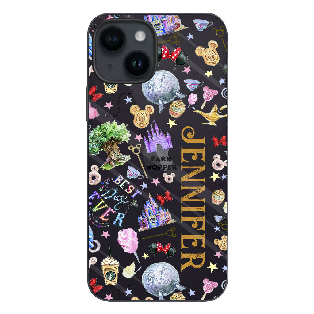 Lovely Mouse Ears - Personalized Mouse Clear Phone Case